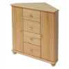 Casarredo DK-134 rohová komoda so 4 zásuvkami Morenie jelša