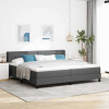 zahrada-XL Posteľ boxspring s matracom s matracmi Tmavo šedá 200 x 200 cm 3341126