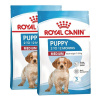 ROYAL CANIN Medium Puppy granule pre šteňatá stredných plemien do 12 mesiacov 2 x 15 kg