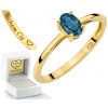 ZLATÝ PRSTEŇ TOPAZ LONDON BLUE GRAVÍROVANIE ZDARMA 585 DARČEK