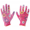 EXTOL LADY 8856669 rukavice zahradní nylonové polomáčené v nitrilu, velikost 7