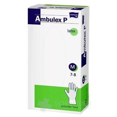 Ambulex P rukavice LATEXOVÉ, potiahnuté polymérom veľ. M, nesterilné, nepúdrované 1x100 ks