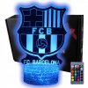 Nočná lampa do detskej izby - 3D nočná lampa pre darček LED USB FC Barcelona (3D nočná lampa pre darček LED USB FC Barcelona)