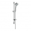 Hansgrohe Croma 100, Vario sprchová súprava so sprchovou tyčou 65 cm a miskou na mydlo, chrómová, HAN-27772000