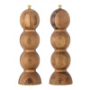 Mlynčeky na soľ a korenie Bloomingville Clancy 7 x 23,5 cm 2-pak 82072655 hnedá ONE SIZE
