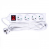 Predlžovací kábel 5m 4 Zásuvky Switch 72533 Vorel