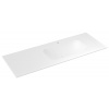 Sapho ARUBA umývadlo vpravo, 130x51,5 cm, Rockstone biela matná