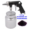 Pieskovačka - Pištoľ piesky s 1L nádrže (Piesková pištoľ + brúsivá 25 kg piesok)