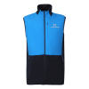 PROGRESS TORSTEN VEST pánska hybridná vesta s merino vlnou, čierna/modrá Veľkosť: XXL