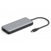 DIGITUS 8-portová USB-C dokovacia stanica, max. 4K/60Hz s HDR, HDMI, max. 2 MST monitory, USB-A 3.2 Gen2, Gigabit Ethernet, SD/Micro SD, PD 100W (DA-70915)