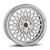 Borbet B 8x17 5x112 ET30 silver rim polished