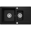 DEANTE ZORBA granitový drez 76 x 44 cm 1,5 komorový, nero ZQZ_N513