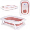 Vanička pre deti ružová skladacia vaňa s odtokom - Kravička ECOTOYS