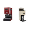 Gaggia Classic E24 BC, red + Lelit Steve PM20, gold