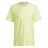 adidas HIIT Workout 3-Stripes pánske tričko Pulse Lime M