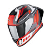 Moto přilba SCORPION EXO-R1 EVO II AIR VITAL šedo/bílo/červená - Velikost L