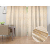 Biante Dekoračný záves Parma PM-115 Zlatý mramor na béžovom 145x150 cm