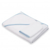 Detská froté osuška s kapuckou New Baby BASIC 100x100 bielo-modrá