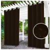 Záhradný záves do altánku na krúžkoch MIG143 tmavohnedý Hnedá 155 x 240 cm
