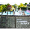 Summer Waves Elite bazén, šedý - rattan Ø 488x122 cm