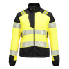 PORTWEST HI-VIS PW3 BAFFLE T171 / Dámska reflexná hybridná bunda - HV žltá/čierna M
