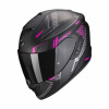 Moto přilba SCORPION EXO-1400 EVO AIR SHELL matná černo/růžová S
