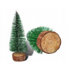 Vianočný stromček s trblietkami NA KMENI umelý OZDOBA DEKORÁCIA sviatočná 20CM