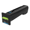Lexmark originál toner 82K2XCE, cyan, 22000str., return, extra high capacity, Lexmark CX825de,CX825