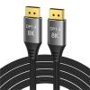 PremiumCord PremiumCord DisplayPort 1.4 přípojný kabel 32,4Gbit/s, rozlišení 8K, kovové a zlacené konektory, 9m