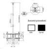 Držák Tv na strop Fiber Mounts T560 - Bílý T560_white