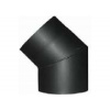 Vapk koleno dymové 45° 150/1,5 mm čierne 221813