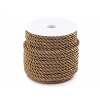 Šňůra kroucená Ø5 mm Varianta: 22 hnědý dub, Balení: 20 m