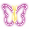 Dekoratívne LED Neónové LED svetlo BUTTERFLY ružové NNE03 Neolia