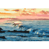Vymalujsisam.sk Maľovanie podľa čísiel - Morské vlny Veľkosť: 40x60cm, Rám: Bez rámu, iba zrolované plátno