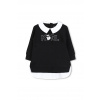 Šaty pre bábätká Karl Lagerfeld čierna farba, mini, oversize, Z30653 Z30653.86.108 94