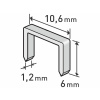 Extol Premium 8852201 | Spony do sponkovačky 6x10,6x1,2 mm - balenie 1000 ks