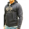 Alpha Industries Basic Zip Hoody pánska mikina greyblack Veľkosť: XXL, Farba: šedá