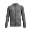 UNDER ARMOUR Rival Fleece FZ Hoodie-GRY - M