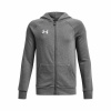 UNDER ARMOUR Rival Fleece FZ Hoodie-GRY - XL