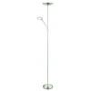 Rabalux 7006 LED stojacia lampa s čítacou lampičkou Vlasta 18W+5W | 1800lm | 3000K - chróm