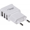 TRX Akyga USB nabíječka 220V/ 5V/ 3.1A/ 3x USB/ bílá TRX-AK-CH-05