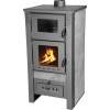 STREND Kachle Pro TAURUS Ceramic, šedé, 12 kW, 120 mm, s rúrou na pečenie