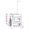 vidaXL Cyklovozík pre zvieratá, zeleno čierny, oxfordská látka, železo