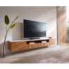 TV stolík Bahan 220 cm mango teak 2 dvierka 2 zásuvky 1 priehradka
