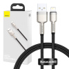 USB kábel pre Lightning Baseus Cafule, 2,4 A, 0,25 m (čierny) 22140