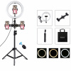 Kruhové LED svetlo / statív 26cm 3x Držiak na Smartfón