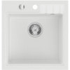Sapho Granitový vstavaný mono drez, 50x52cm, biela GR1041