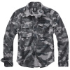 Košeľa štýl VINTAGE dlhý rukáv GREY CAMO veľ. XL