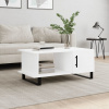 zahrada-XL Konferenčný stolík biely 90x50x40 cm kompozitné drevo 829508