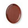 Servírovacia tácka Mykonos oválna, protišmyková, mahagónové farebné prevedenie, Cambro, oválna, Mahagón, 210x290mm